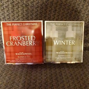 (2)BBW Wallflower refill Winter/Frosted Cranberry